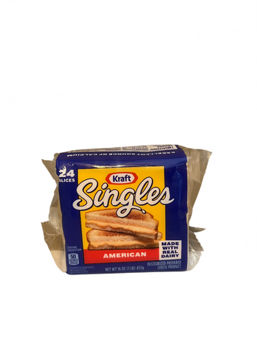 Kraft Cheese American Yellow Singles 24ct