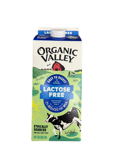 Organic Valley 2% Lactose Free 1/2 gal