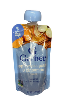 Gerber Apple Sweet Potato with Cinnamon Puree