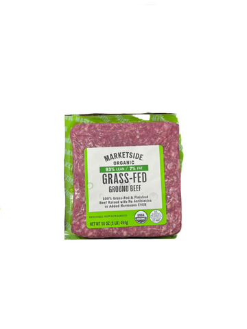 Organic Grass Fed Ground Beef 93% Lean 1lb