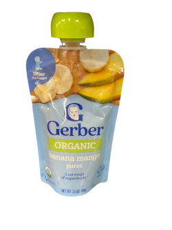 Gerber Organic Banana Mango Puree
