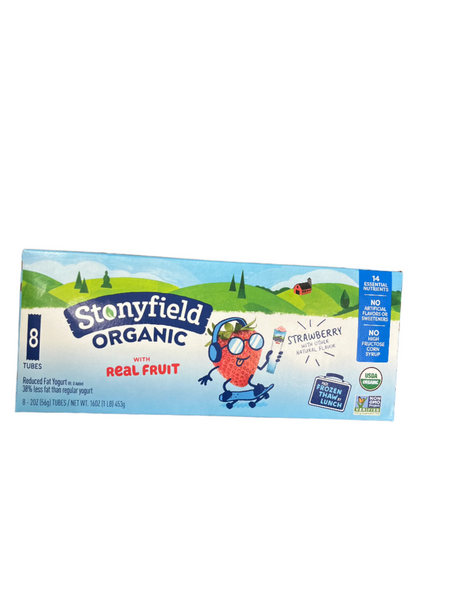 Stonyfield Organic Kids Squeezers Strawberry 8ct