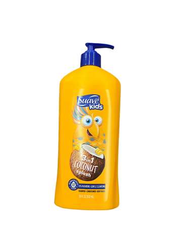 Suave Kids 3 in 1 Cocnut Splash Shampoo, Conditioner, and  Body Wash