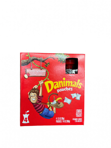 Danimals Pouches Strawberry Banana 4 pack