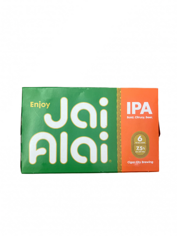Cigar City Brewing Jai Alai IPA Beer 6pk 12oz cans