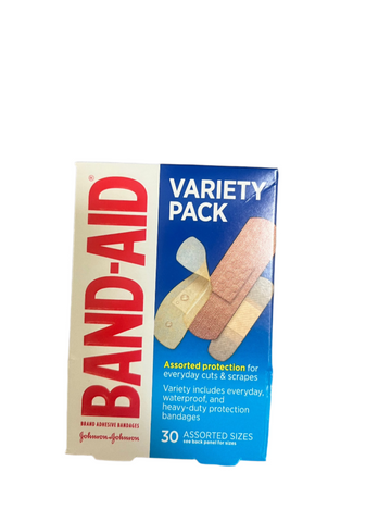 Band-Aid Brand Adhesive Bandages Variety Pack Assorted Sizes 30ct