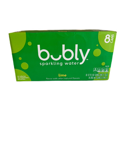 Bubly Lime Sparkling Water 8pk cans