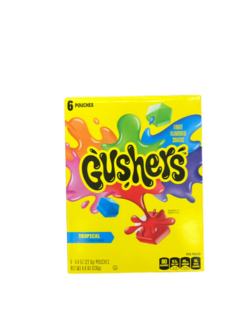 Betty Crocker Fruit Gushers Tropical Flavors 6ct