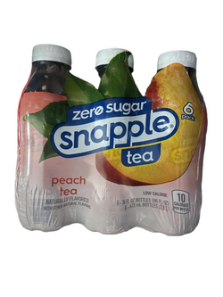 Snapple Zero Iced Tea Peach 6pk