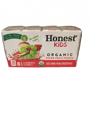 Honest Kids Organic Juice Drinks Super Fruit Punch 8ct