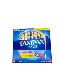 Tampax Pearl Tampons Light and Regular 34 count