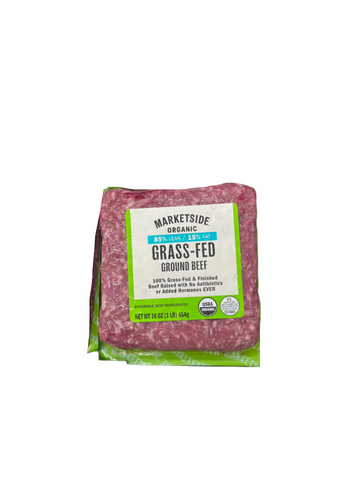 Organic Grass Fed Ground Beef 85% Lean 1lb