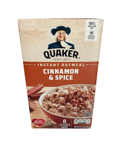 Quaker Instant Oatmeal Cinnamon & Spice 8ct