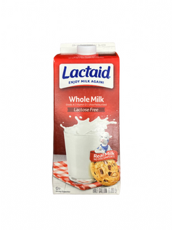 Lactaid Lactose Free Milk Whole 1/2 gal