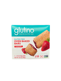 Glutino Gluten Free Oven Baked Bars Strawberry