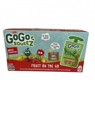 Materne GoGo Squeeze Strawberry Applesauce on the Go 12pk