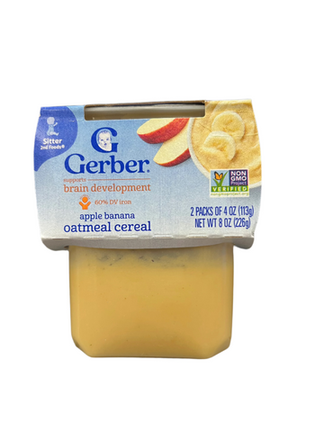 Gerber 2nd Foods Apple Banana Oatmeal Cereal  2 pk