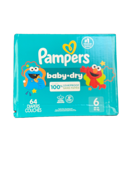Pampers Baby Dry Diapers Size 6-64ct