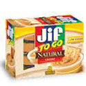Jif Peanut Butter To Go Natural Creamy 8ct