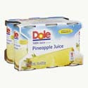 Dole 100% Juice Pineapple 6pk
