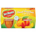 Del Monte Diced Peaches Fruit Cups