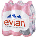 Evian Spring Water 6 pack-1 Liter