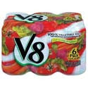V8 100% Vegetable Juice 6pk 5.5ozcans